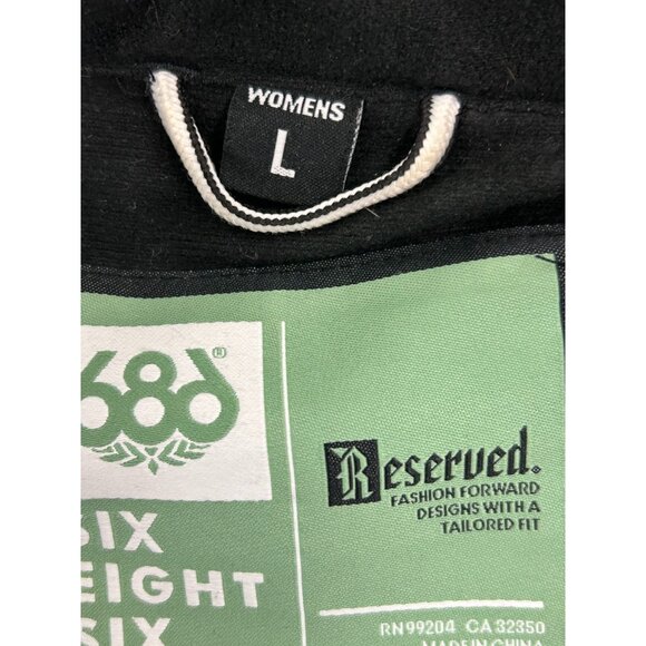 Womens 686 Reserved Radiant Insulated Jacket L Black & Green Waterproof & Breat - Picture 3 of 16